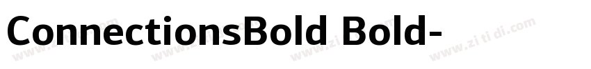 ConnectionsBold Bold字体转换